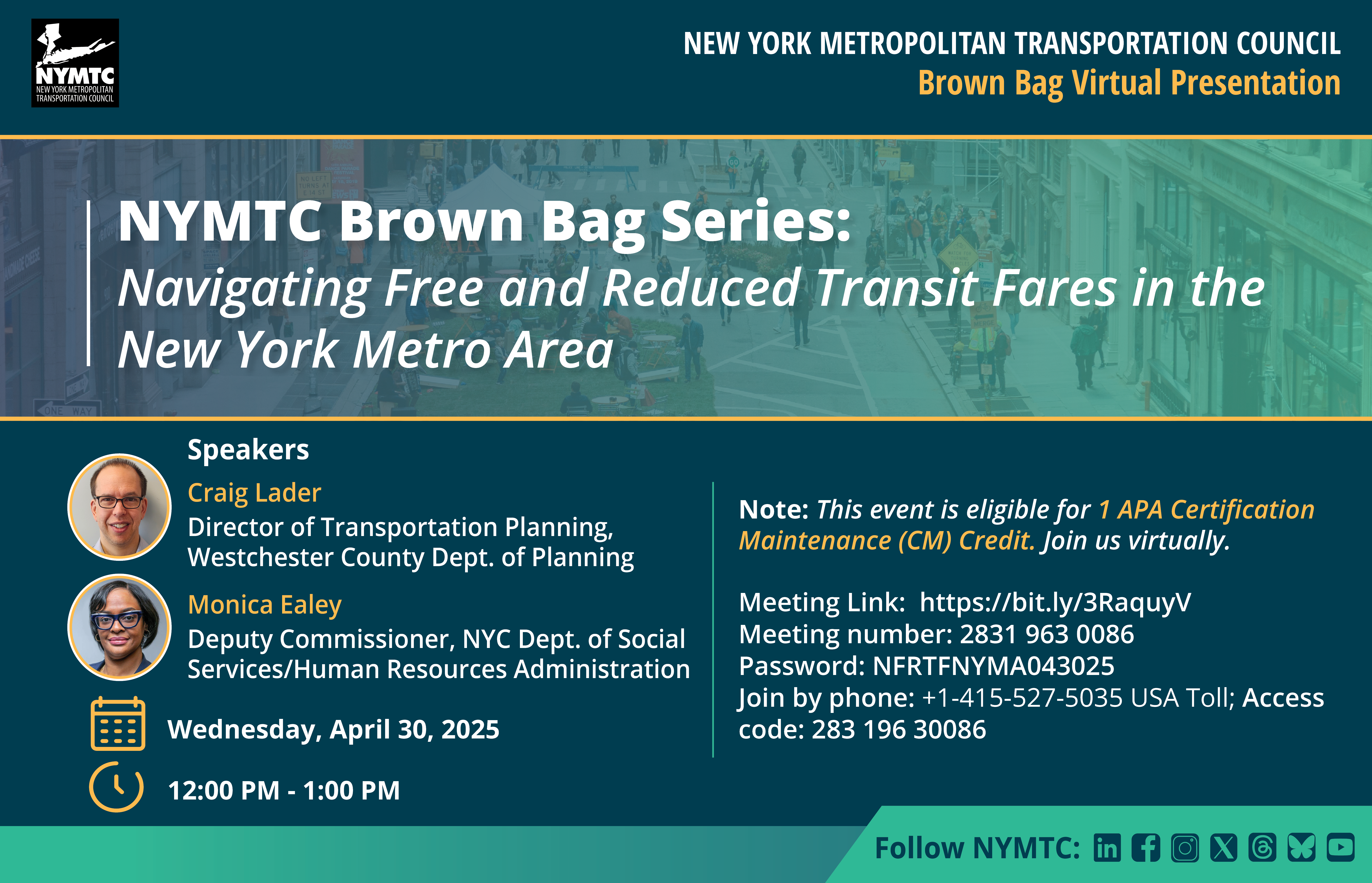 Brown Bag 4-30-25 Free Fares